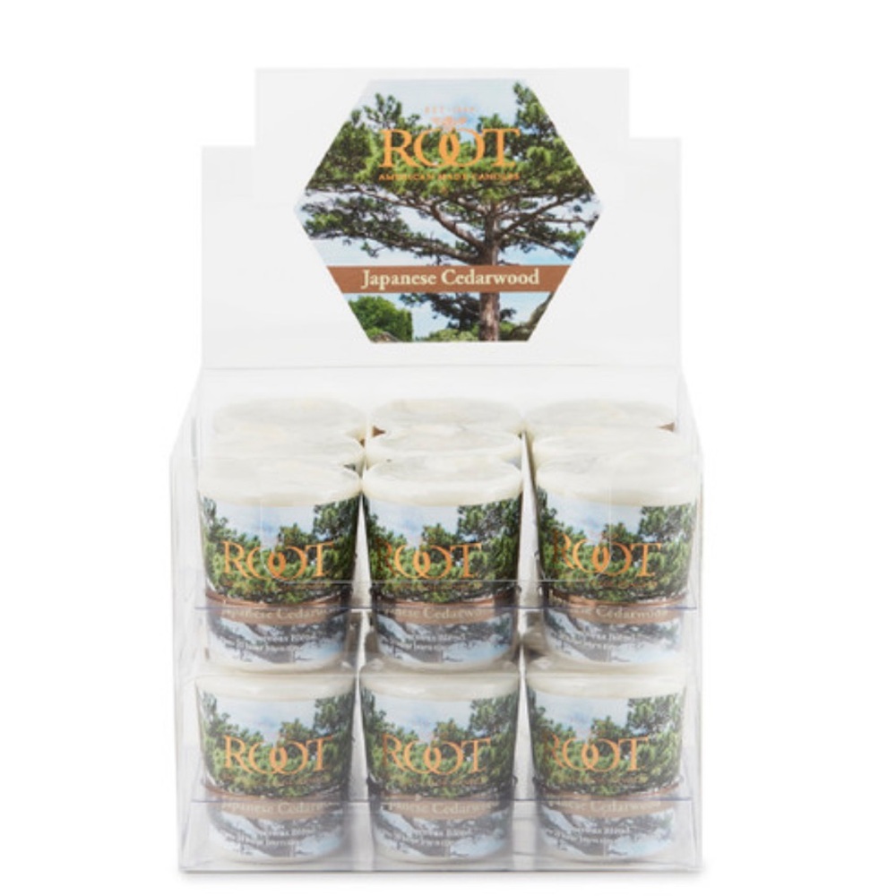 Root Japanese Cedarwood Votive Candles